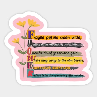 Power flower Sticker